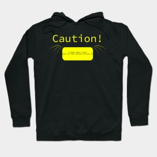 Cybersecurity Linux Caution Sign Hoodie